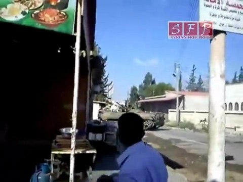 فري برس حوران انخل اطلاق نار كثيف جدا من الدبابات على المتظاهرين في العيد 30 8 2011