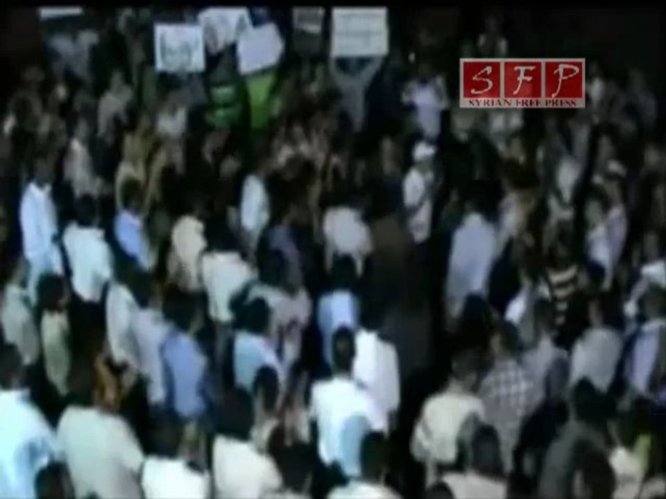 فري برس   حمص   تلبيسة   مظاهرة مسائية ثاني ايام العيد 31 8 2011