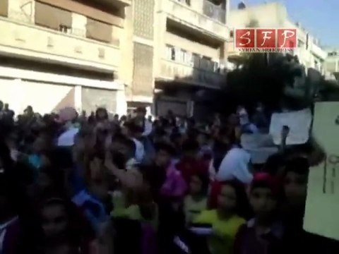 فري برس حمص خالدية مظاهرة أطفال 1 أيلول منهاب الموت1 9 2011