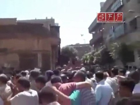 فري برس مظاهرة حمص باب تدمر جمعة الموت ولا المزلة 2 9 2011