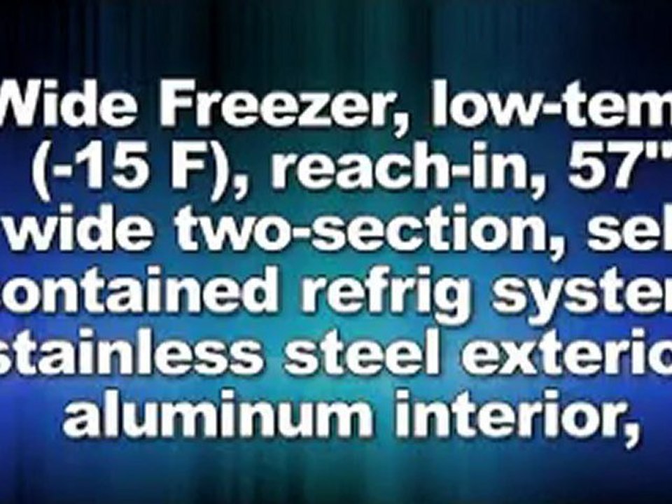 Continental 2FE-LT-SA-GD Wide Freezer Low Temp Reach-In 57in