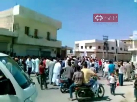 فري برس إدلب تلمنس التابعة لمعرة النعمان في جمعة الحماية 9 9 2011