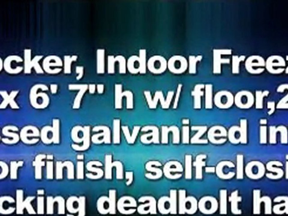 Indoor Freezer, -20F, 6' x 4' x 6' 7 in h