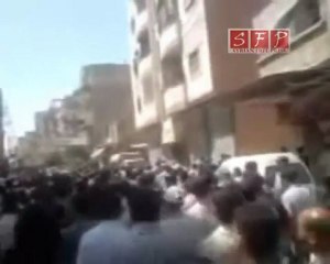 فري برس   ريف دمشق داريا تشييع الشهيد غياث مطر 11 9 2011