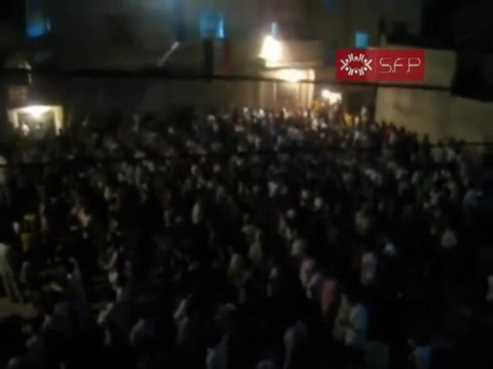 حمص دير بعلبة امام منزل الشهيد قتيبة حج حسين 12 9 2011