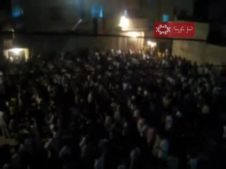حمص دير بعلبة امام منزل الشهيد قتيبة حج حسين 12 9 2011