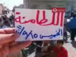 فري برس   حماه   اللطامنة  مظاهرة صباحية خميس تجديد العهد 15 9 2011