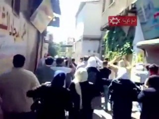 فري برس   دمشق الميدان جمعة ماضون حتى اسقط النظام 16 9 2011