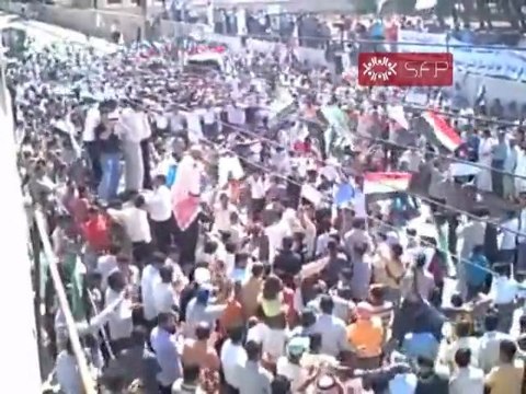 فري برس حمص مظاهرة ديربعلبة في جمعة ماضون حتى اسقاط النظام 16 9 2011