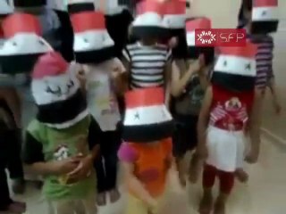 فري برس   دمشق المعضمية   أطفال الحرية يغنون للثورة 25 9 2011