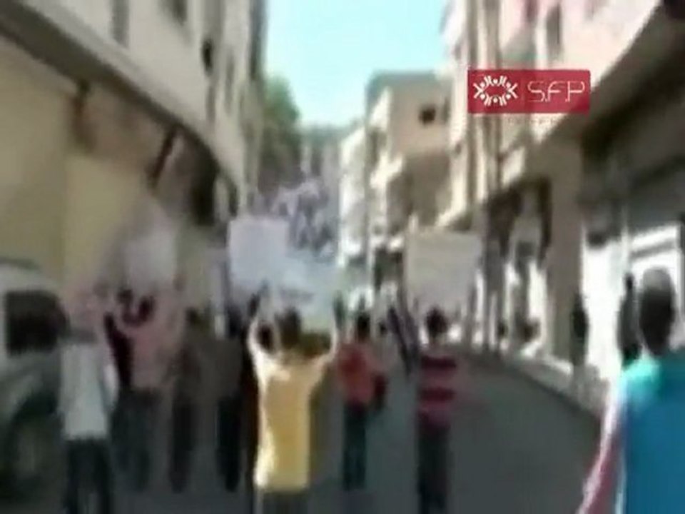 فري برس   دمشق قارة جمعة ماضون حتى اسقاط النظام 16 9 2011