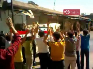 فري برس   حماة  طلاب حماة يرفضون الدخول للمدارس الاسدية 18 9 2011