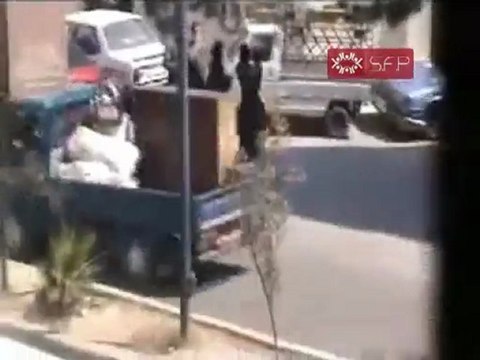 فري برس الامن والشبيحة يحاصرون مدارس زملكا 21 9 2011