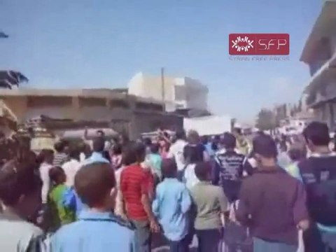 فري برس ادلب جرجناز مظاهرة طلابية في ثلاثاء الشيخ نواف البشير 27 9 2011