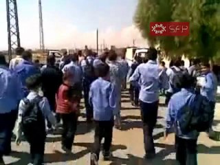 فري برس   حماة  كفرزيتا مظاهرة الطلاب الابطال 27 9 2011