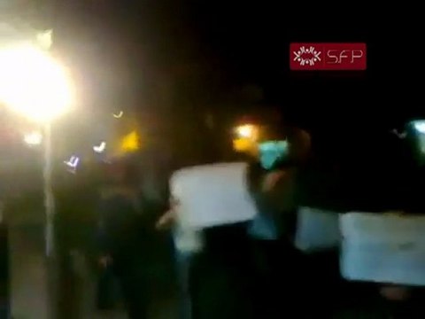 فري برس حلب مارع مظاهرة لنصرة الرستن 29 9 2011