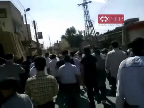 فري برس دوما دمشق جمعة النصر لشامنا ويمننا 30 9 2011