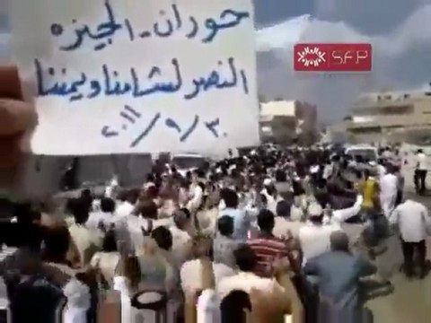 فري برس درعا الجيزة مظاهرات الاحرار في جمعة النصر لشامنا ويمننا 30 9 2011