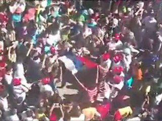 فري برس   تدمر جمعة المجلس الوطني يمثلني أحراق الاعلام الروسية 7 10 2011