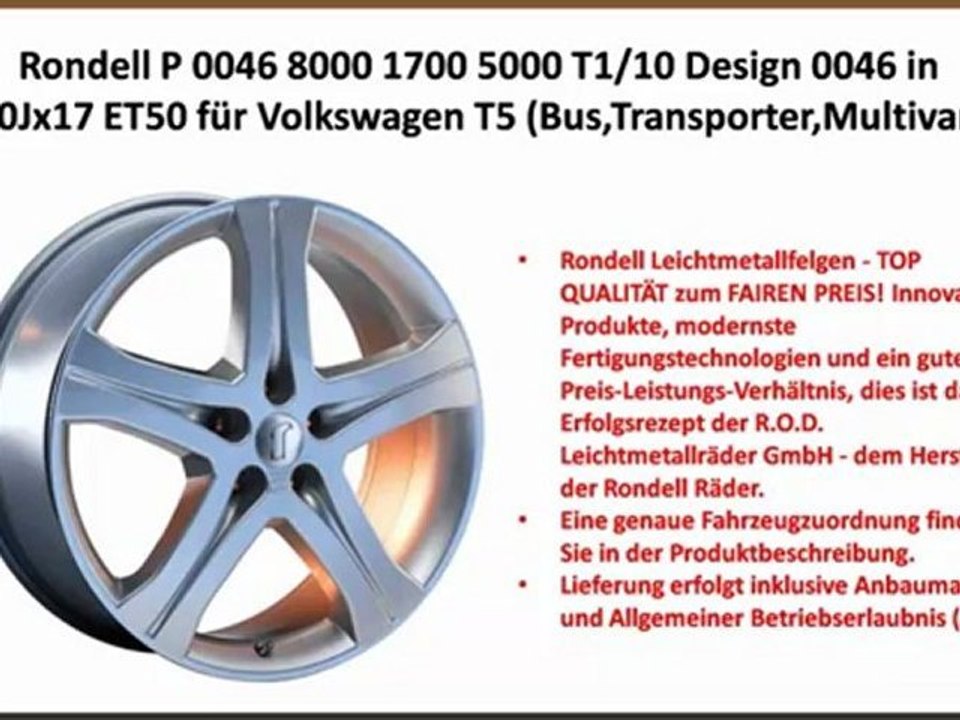 TOP 10 Rondell Felgen zu kaufen