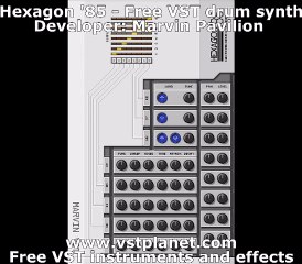 Hexagon '85 - Free VST drum synth