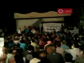 فري برس   حمص القصيرمسائية حرية للأبد غصب عنك يااسد 8 10 2011