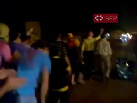 فري برس حماه كفرنبودة مظاهرة مسائية تنادي باسقاط النظام وتندد باغتيال مشعل تمو 8 10 2011