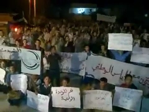 فري برس ادلب خان شيخون مسائية ثلاثاء الوفاءلطل الملوحي 11 10 2011
