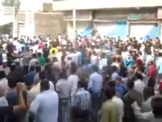 فري برس   تشييع الشهيد ياسر احمد عرابي في الضمير 12 10 2011