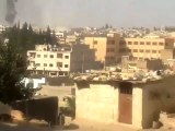 فري برس   حمص الرستن قصف مسجد النور و مدارس المنطقة 30 9 2011