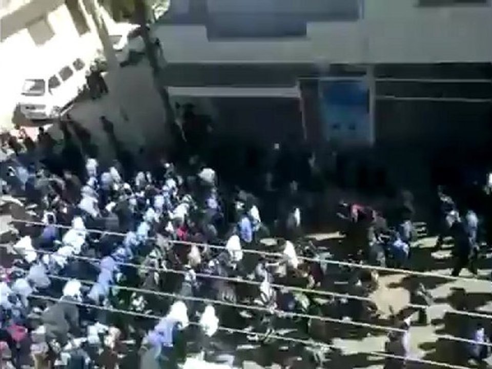 فري برس   مظاهرة طلابية رائعة في كفر شمس 13 10 2011