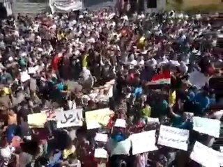 فري برس   حوران الصنمين مظاهرة جمعة أحرار الجيش في 14 10 2011