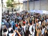 فري برس   حمص المحتلة باب السباع مظاهرة رائعة تضامنا مع الاحياء المحاصرة 14 10 2011