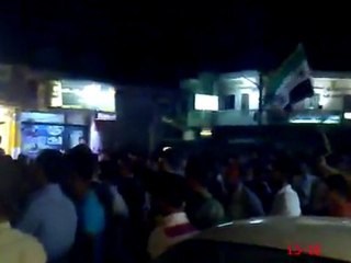 فري برس  إدلب   سراقب مسائية السبت 15 10 2011