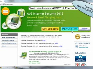 AVG Internet Security 2012 Full Version Serial