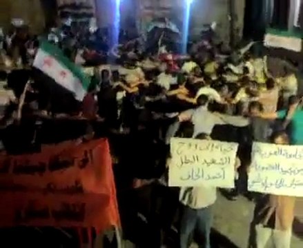 فري برس حمص باب هود مسائية الشهيد إبراهيم الشيباني 16 10 2011