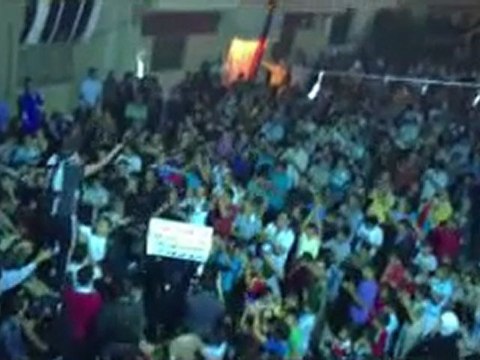 فري برس حمص حي الوعر القديم مظاهرة مسائية 16 10 2011