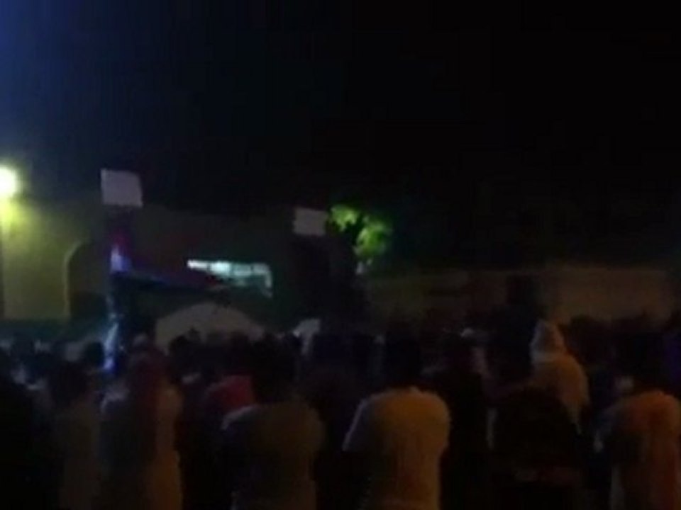 فري برس   حوران الغرية الشرقية مظاهرة مسائية في 16 10 2011 ج1