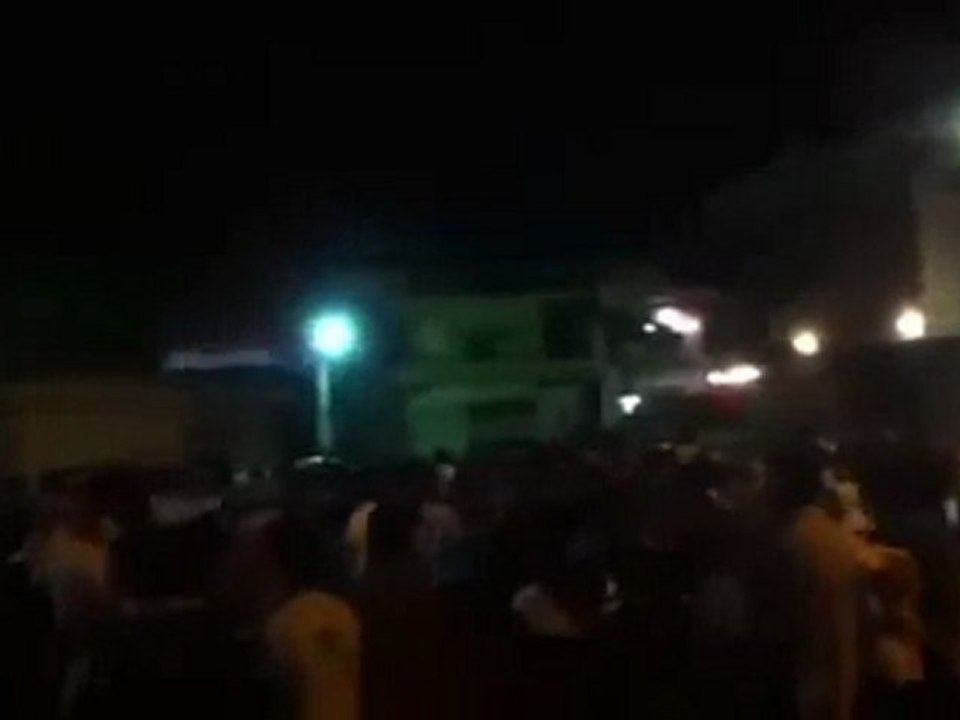 فري برس   حوران الغرية الشرقية مظاهرة مسائية في 16 10 2011 ج2