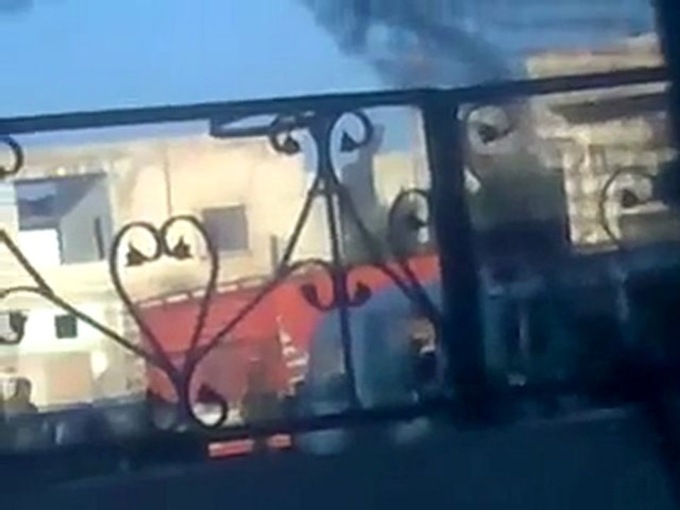 فري برس   خربة غزالة أرتال من الأمن والشبيحة في المدينة 17 10 2011