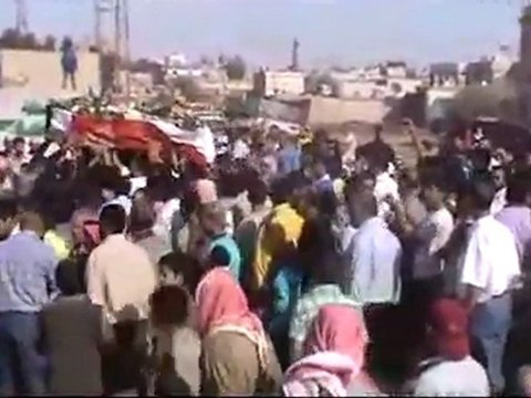 فري برس الصنمين تشييع الشهيد زاهر ضامن العيد 17 10 2011