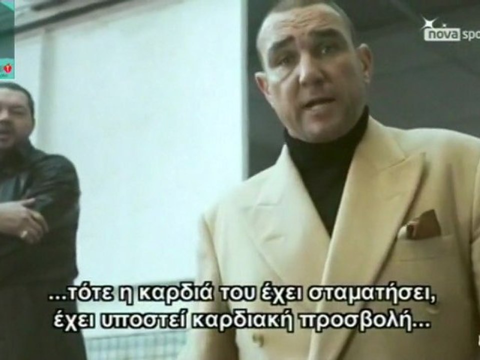 Vinnie Jones' hard and fast Hands-only CPR (funny short film)