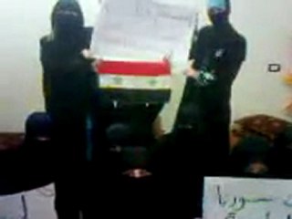 فري برس   درعا   بيان حرائر سحم الجولان 18 10 2011
