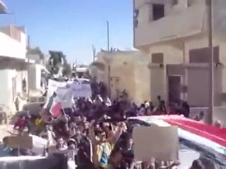 فري برس   حلب  تل رفعت    رداً على مسيرة التأييد اللاعفوية 19 10 2011 ج8