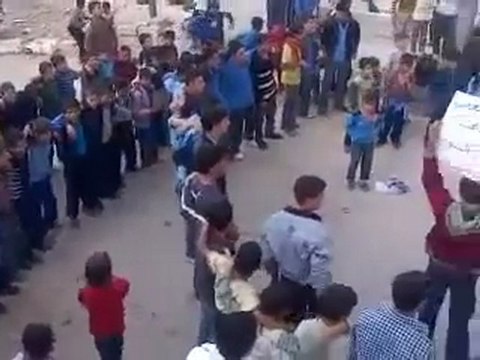 فري برس ادلب حاس مظاهرة طلابية اربعاء ادلب الشهامة 19 10 2011