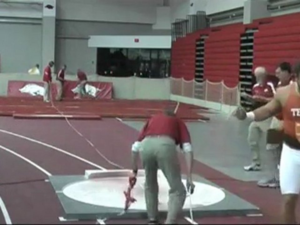 Athlé lancer poids indoor Ryan Crouser 19m72 7kg26 Fayetteville