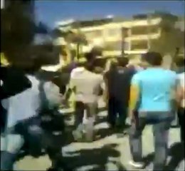 فري برس   حلب   صلاح الدين  مظاهرة التنديد بالمسيرة الاجبارية 19 10 2011