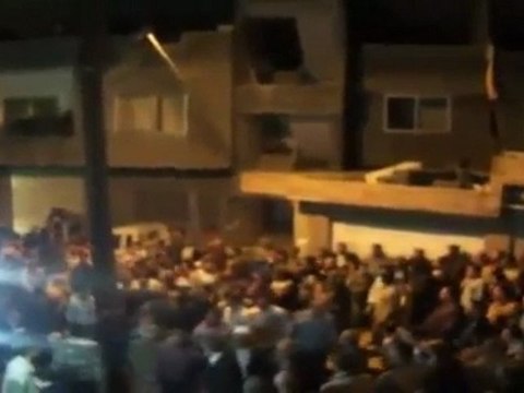 فري برس مجلس عزاء الشهيد زاهر برهان في الزبداني 19 10 2011