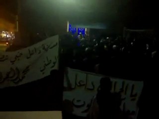 فري برس   مظاهرة مسائية في داعل 19 10 2011