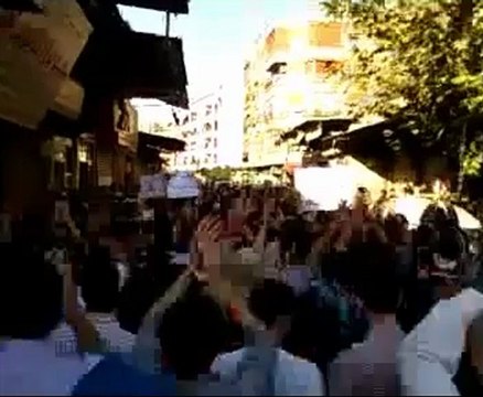 فري برس دمشق الميدان مراسم زفاف الشهيد بلال الطوغلي 20 10 2011 ج2